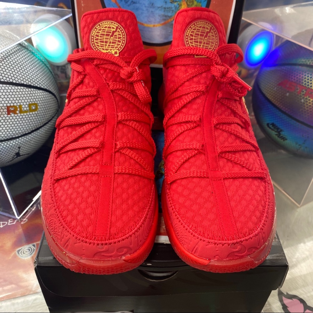 🆕 Nike Titan x LeBron 17 Low Red 'Agimat' - M13 - Picture 2 of 10